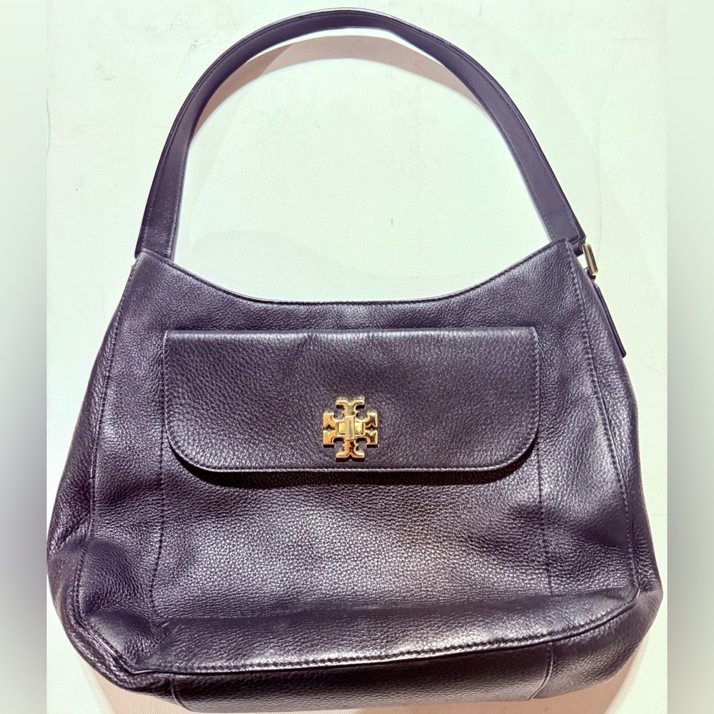 Tory Burch Black Shoulder Bag with Slouchy Silhouette